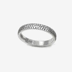 Allians pavé – 18k vitguld, diamanter