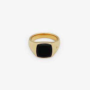 Kay Ring – 9k guld, svart onyx