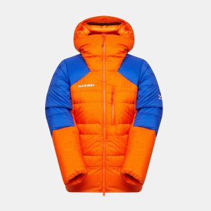 Eiger Nordwand Advanced Down IN Hooded Jacket Dam Eiger orange-eiger blå