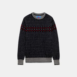 Mammut x Cabourn Direttissima Wool ML Tröja Svart marinblå