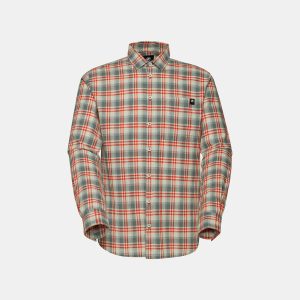 Trovat Sommar Långärmad T-shirt Herr Silver salvia-mammutröd