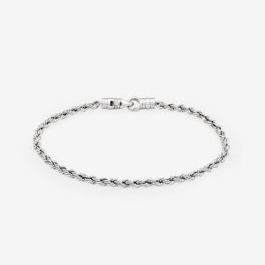 Rope armband – silver