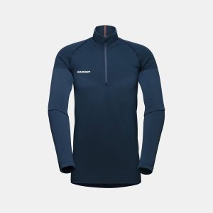 Trift Half Zip Långärmad Herr Svart
