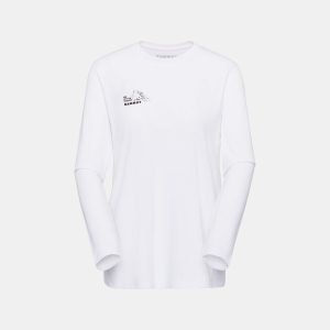 Mountain Longsleeve T-shirt Dam Blåmlisalphorn Vit