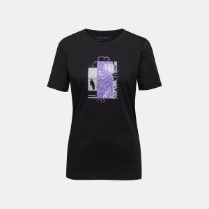 Mammut Core T-shirt Dam Alpine Flower Svart