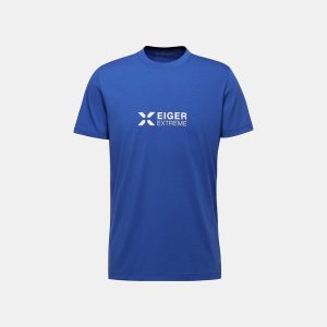 Eiger Logo T-shirt Herr Eiger blå