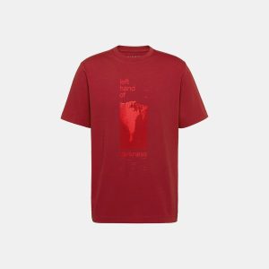 Mammut Base T-Shirt Herr Hand Mörk mammutröd