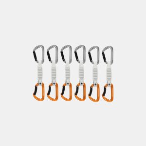 Sender Keylock 12 cm 6-pack Quickdraws ljusgrå-guld