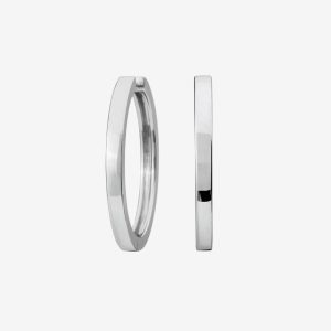 Creoler 25mm – 18k vitguld