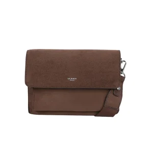 Ulrika Design Boxväska Suede mörkbrun