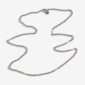 Jacqueline halsband – silver och 18k guld, diamanter