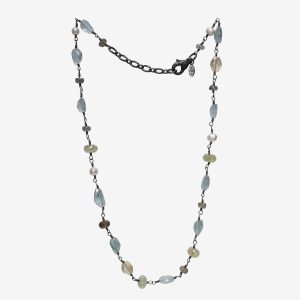Artic mix halsband – silver och ädelstenar