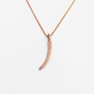 Horn halsband small – 18k roséguldpläterat silver