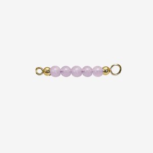 Multi Color påhänge för armring/halsband – 18k guldpläterat silver, ljus ametist