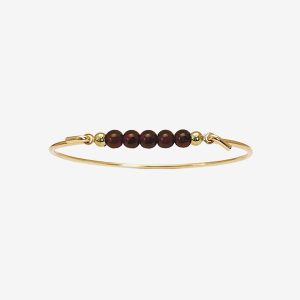Multi Color armring – 18k guldpläterat silver, granat