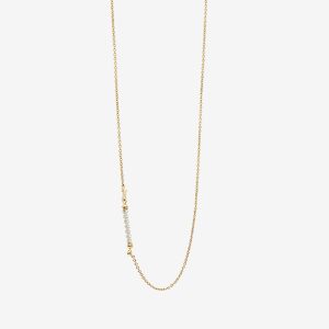 Multi Color halsband – 18k guldpläterat silver, pärlor