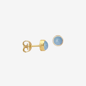 Horizon örhängen – 18k guldpläterat silver, opal