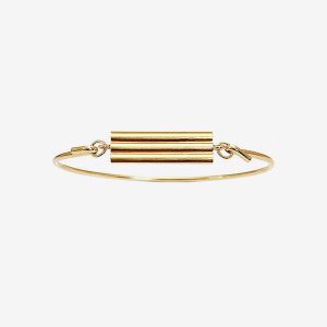Row armring – 18k guldpläterat silver