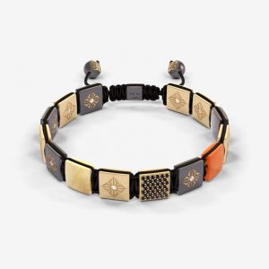 10mm Lock Bracelet – 18k guld, diamanter, safirer, karneol
