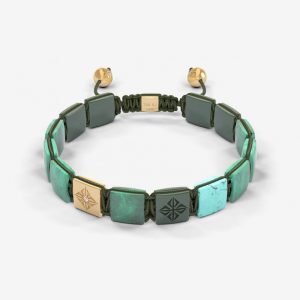 10mm Lock Bracelet – 18k guld, diamanter, smaragd, turkos, keramik