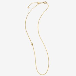 SOS Micro halsband 45cm – 18k guld, diamanter