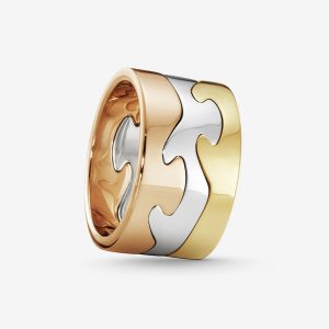 Fusion 3-delad Ring – 18k guld, 18k roséguld, 18k vitguld