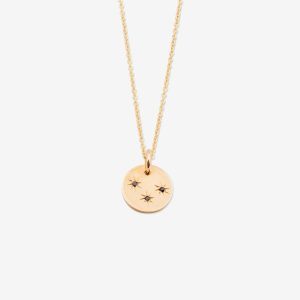 Reach For The Stars halsband – 18k guld, svarta diamanter