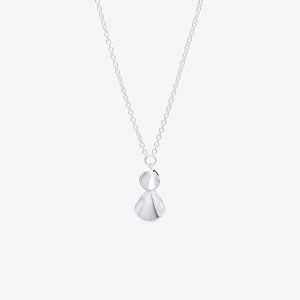 Hortensia drop halsband – silver