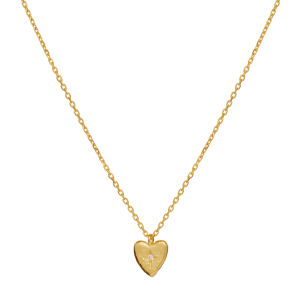 Ira halsband – 18k guldpläterat silver, månsten
