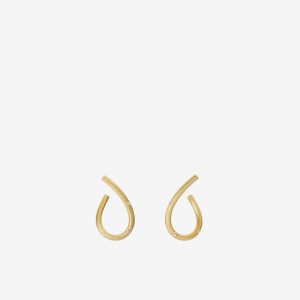 Kharisma örhängen small – 18k guld, diamanter