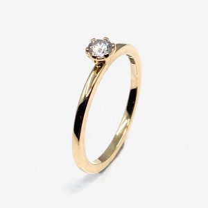 Tiny Dancer solitär – 18k guld, diamant 0.25ct
