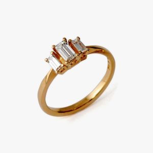 Me Myself And I – 18k guld, baguetteslipade diamanter 0.50ct