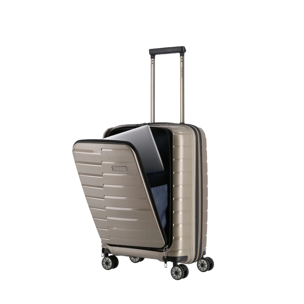 Travelite Air Base med frontficka 55 cm champagne - Bild 4