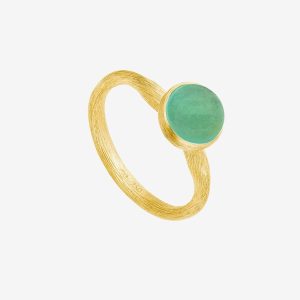 Vega Pacific ring small – 18k guld, aventurin