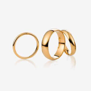 Ellipse ring – 18k guld