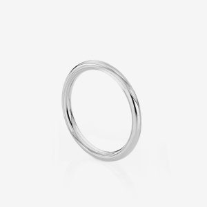 Helrund ring 1,9mm – 18k vitguld