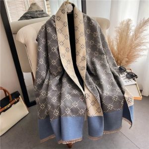 Dubbelsidig scarf för kvinnor