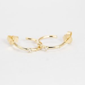 Shine örhängen – 18k guld, diamanter