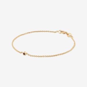 Tiny Dancer armband – 18k guld, coffee diamant