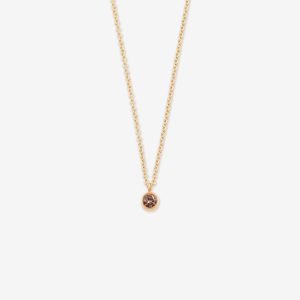 Tiny Dancer halsband – 18k guld, coffee diamant