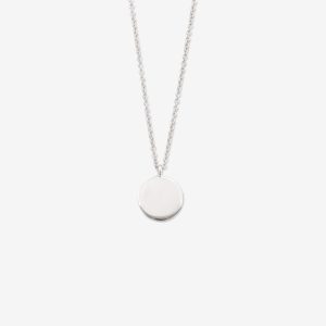 Tiny Dancer halsband med platta – 18k vitguld