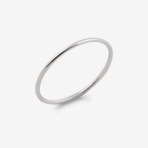 Tiny Dancer ring 1mm – 18k vitguld